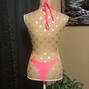 Sexy orange thong one piece  bathing suit